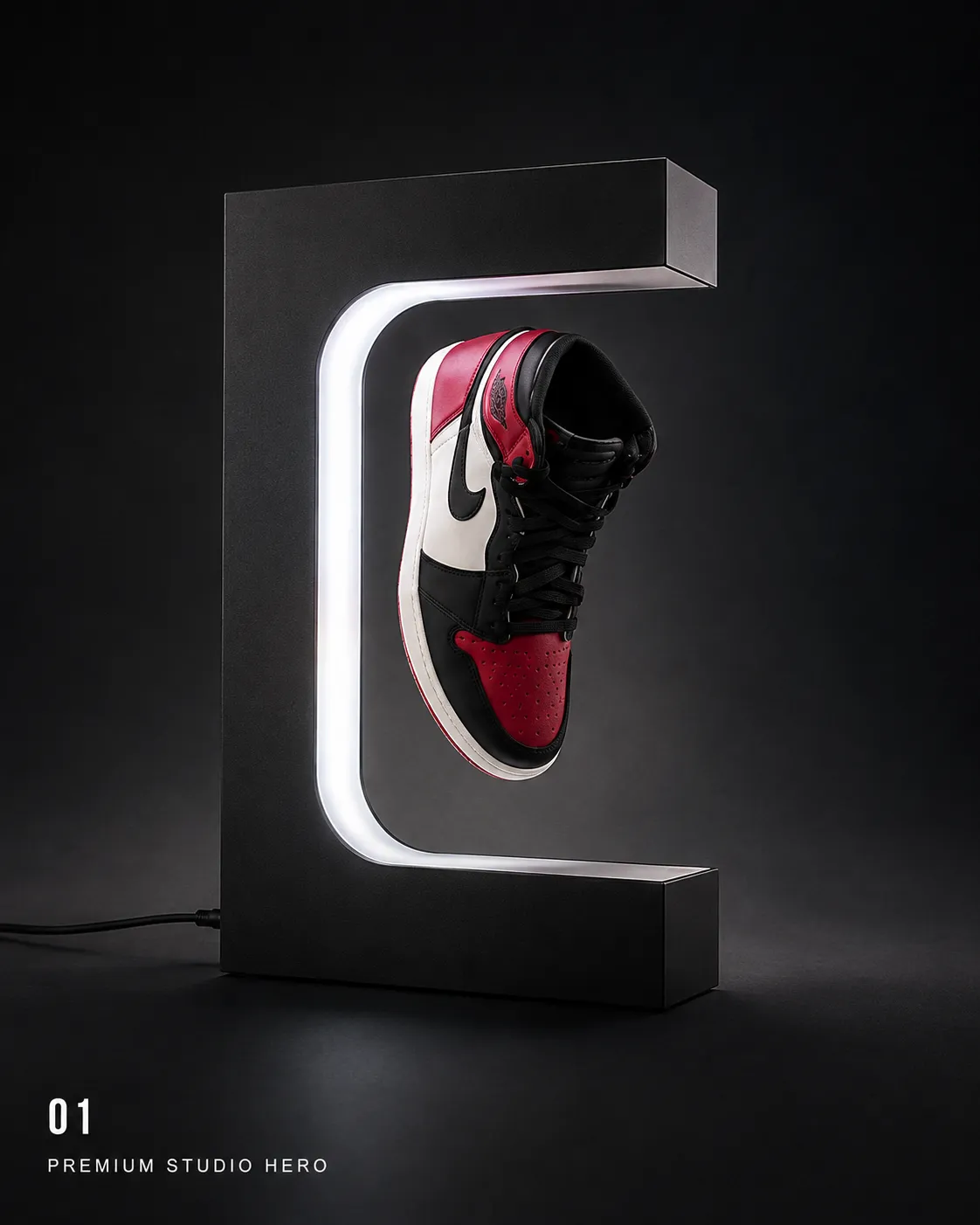 LEVITAS One — RGB Floating Sneaker Display